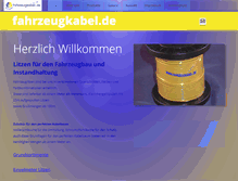 Tablet Screenshot of fahrzeugkabel.de